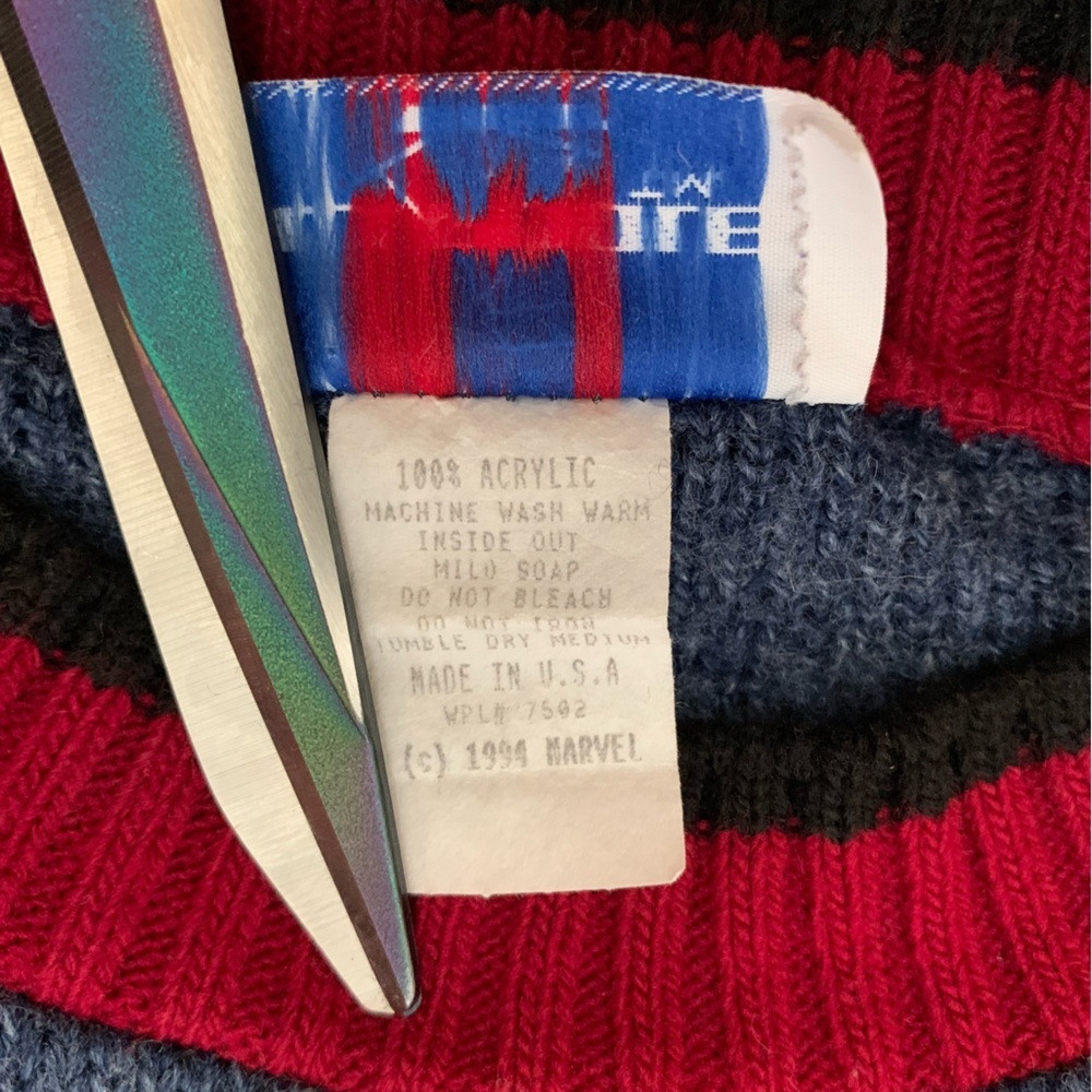 RARE Vintage 90s 1994 Marvel Wolverine Crew Neck Sweater - Picture 8 of 11